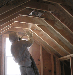  UT attic spray foam insulation